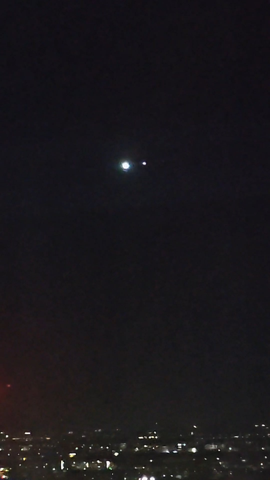 Strange lights over London