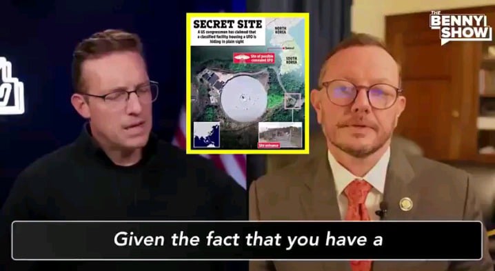 Rep. Burlison Confirms That A Military Base Was Built Around A Large Interdimensional Craft