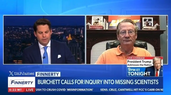 Aired 4/2/26 on Newsmax- Rep Burchett on former Rep Matt Gaetz revealing he was briefed on alien hybrid breeding program (wow)