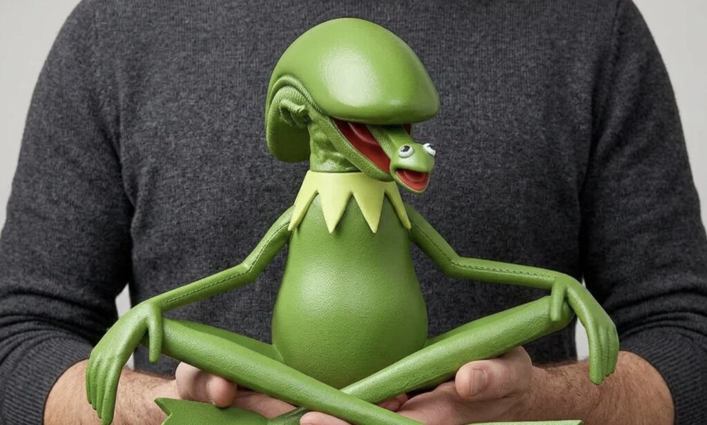 XenoFrog Figure Brings Kermit and Alien Together in a Wildly Fun Sculpture — GeekTyrant