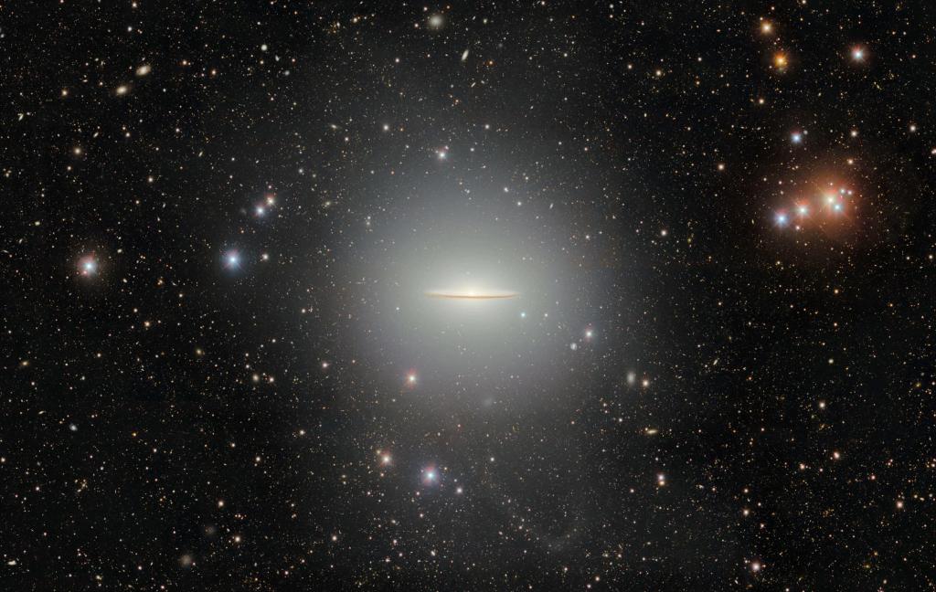 The wide-brimmed Sombrero galaxy is revealed in all its splendor by a telescope in Chile The wide-brimmed Sombrero galaxy is revealed in all its splendor by a telescope in Chile