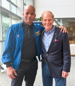 Robert Curbeam and Bill Nelson