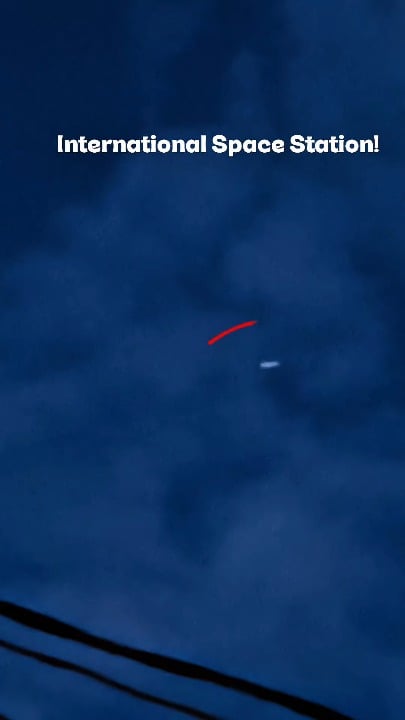 Today I saw the International Space Station from my house!!!!