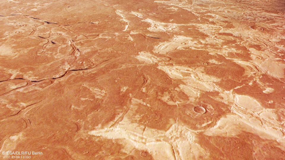 Zooming in on the series of shadowy ditches 