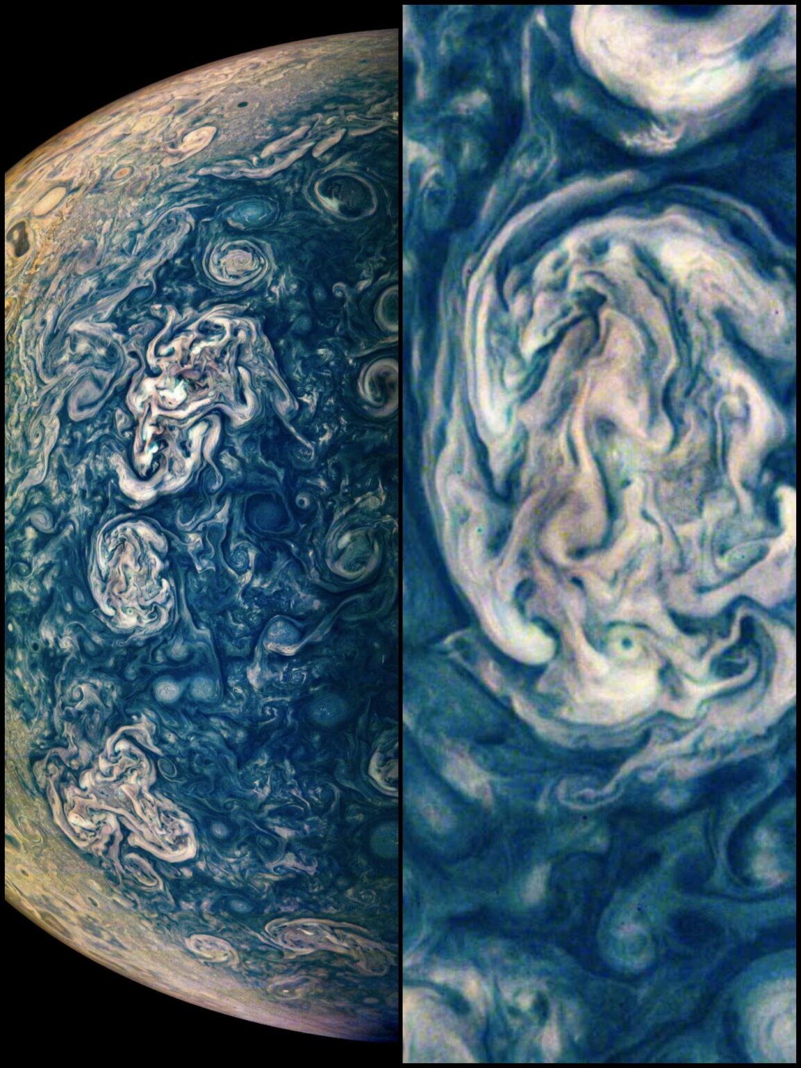 Something Interesting in one of the latest Images of Jupiter
