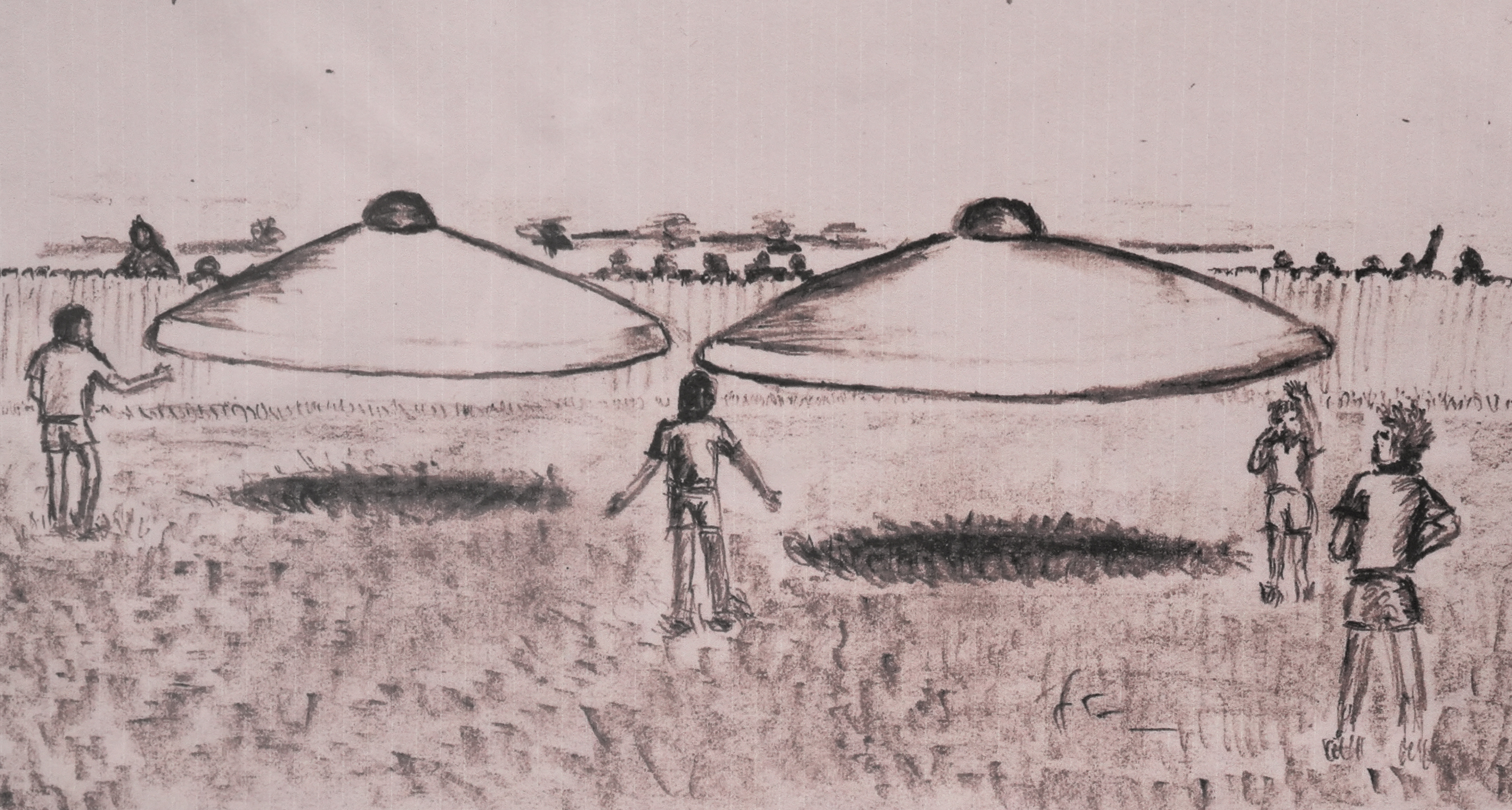 A hand drawing on white paper