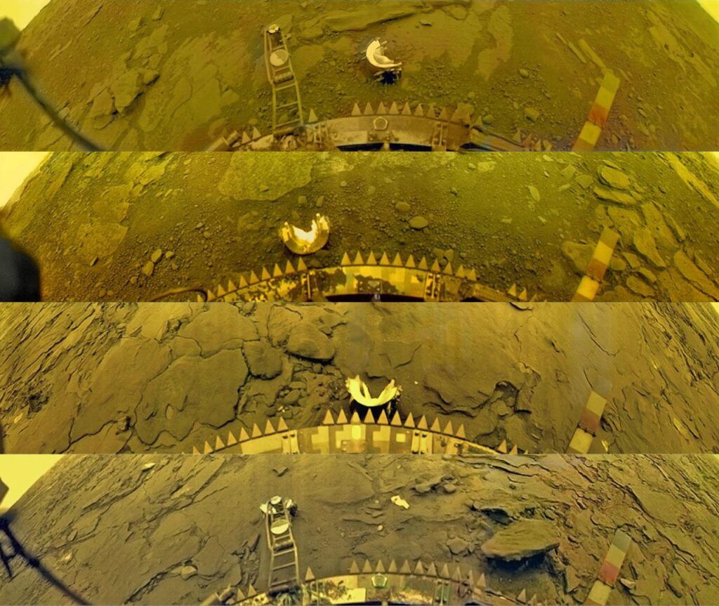 The Soviet Union landed on the surface of Venus in the 1970s and 80s. We have real photographs from the surface of Venus. The probes melted within hours, the images survived.