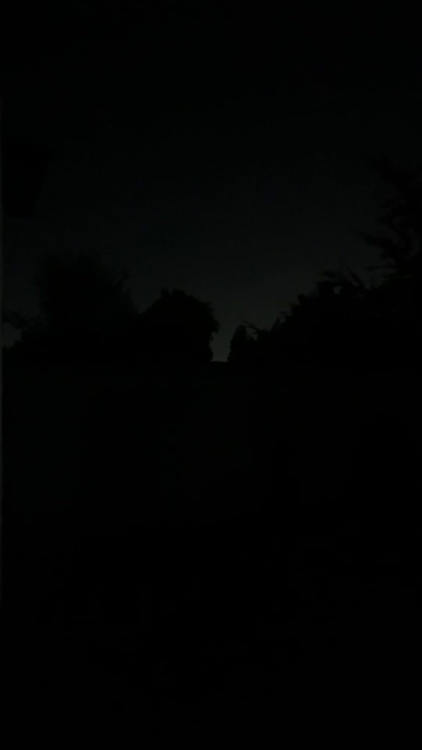 A number of Dim lights moving in the night. Chile.