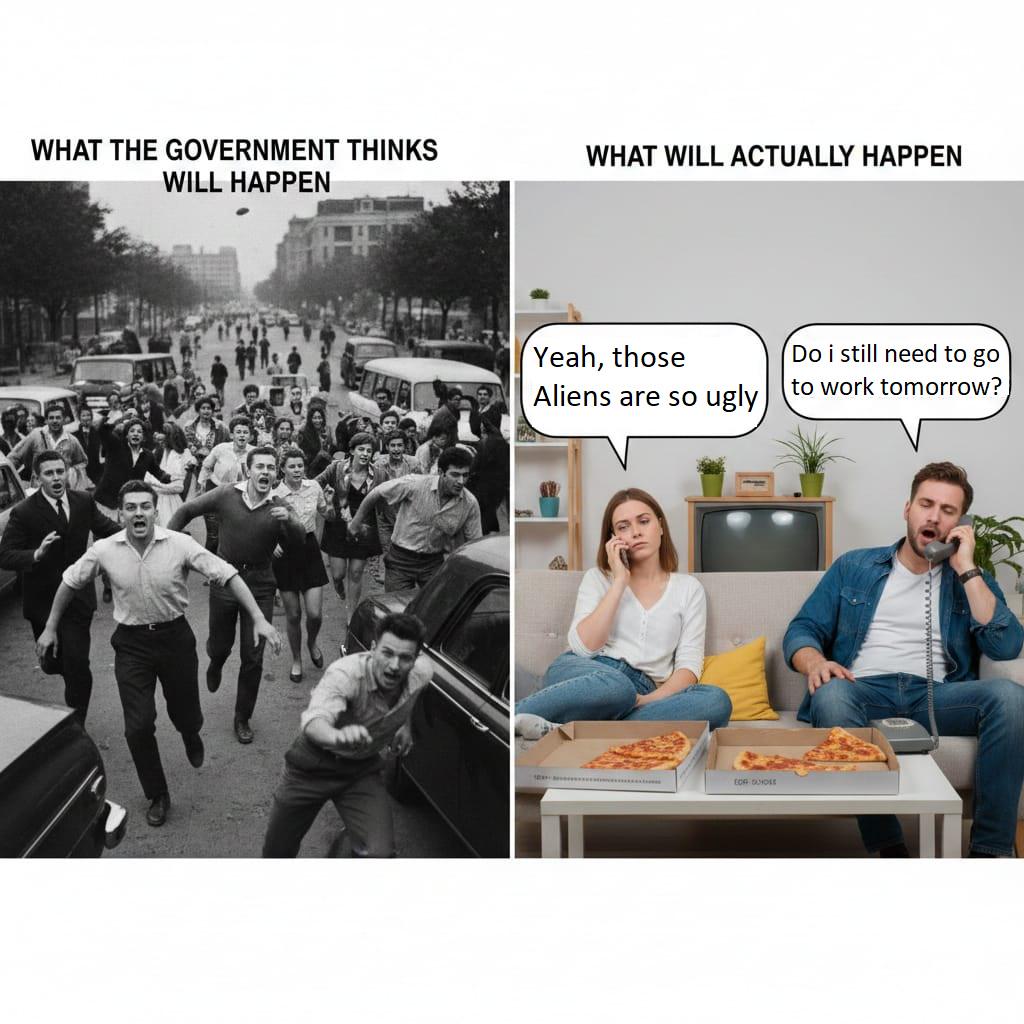 How people will actually react when disclosure happens