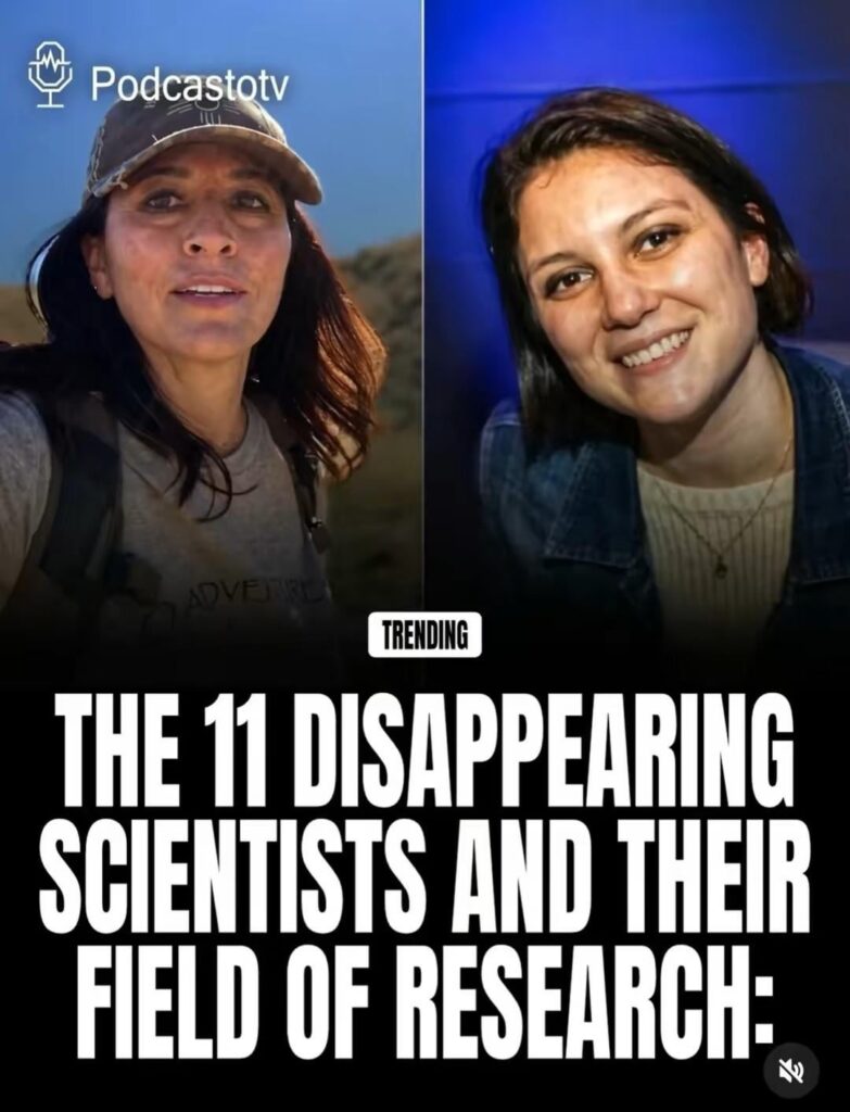 Connections between missing scientists (serious)