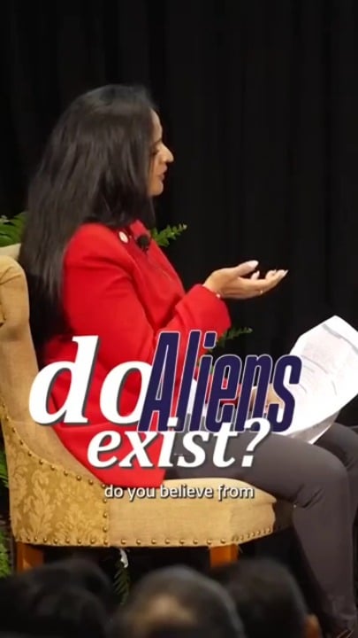 Found this serious discussion between NASA Astronaut Sunita Williams and Sathguru. A different perspective on why 'aliens' might be shy/non-confrontational. Sharing for discussion.
