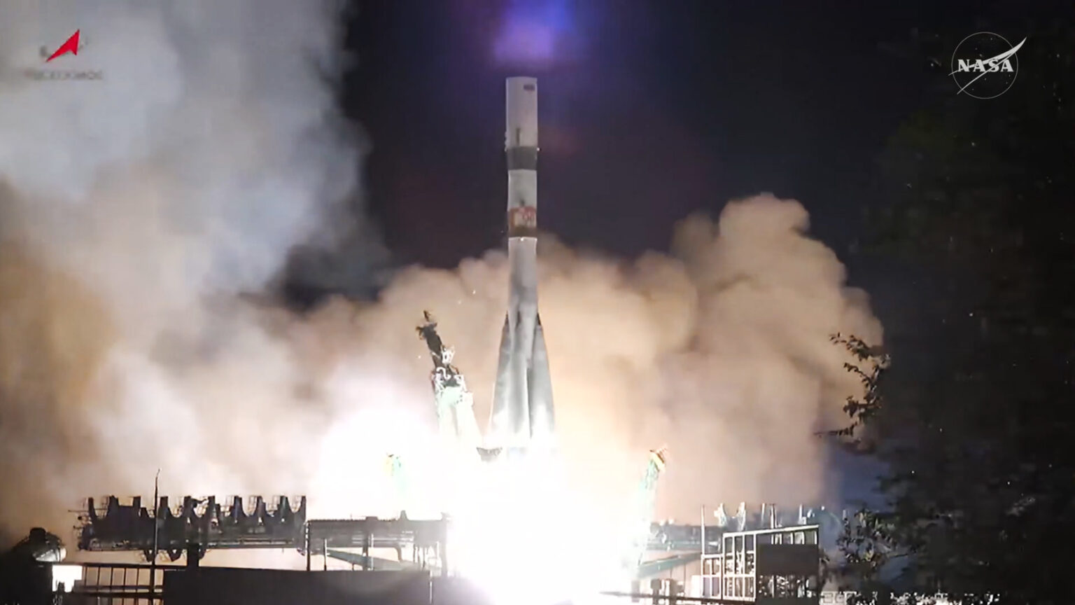 The Progress 93 cargo craft launches on time from the Baikonur Cosmodrome in Kazakhstan with three tons of food, fuel, and supplies to resupply the Expedition 73 crew aboard the orbital outpost.