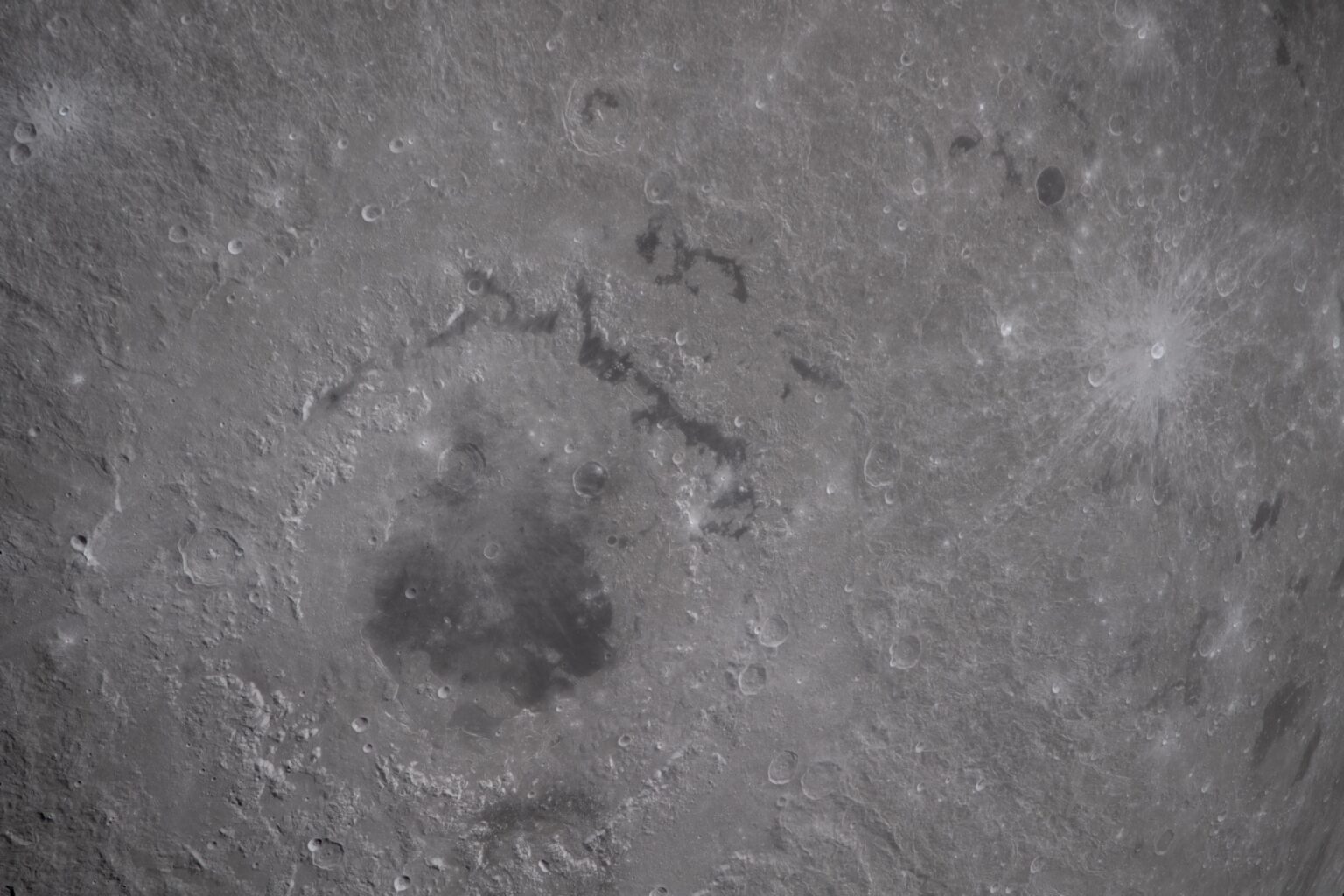 Mare Orientale, one of the Moon’s youngest and best-preserved large impact craters (and a feature usually not visible from Earth), as captured by Artemis II on April 6th