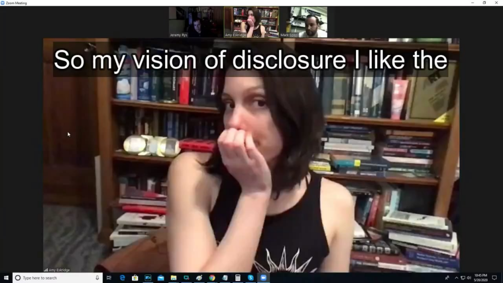 Amy Eskridge on UFO Disclosure