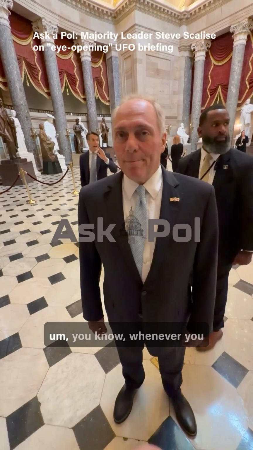 Majority Leader Scalise confirms attending "eye-opening" classified UFO briefing with Burlison