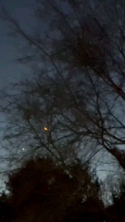 Strange lights spotted