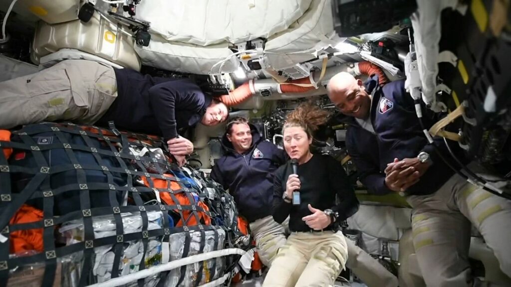 Artemis II astronauts give update from space