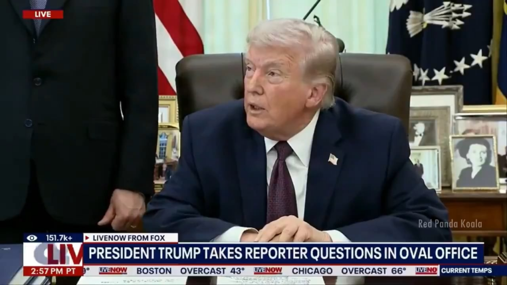 President Trump says doesn't think the mystery drones flying over sensitive sites belong to a foreign military - He then starts discussing the new bunker under the White House