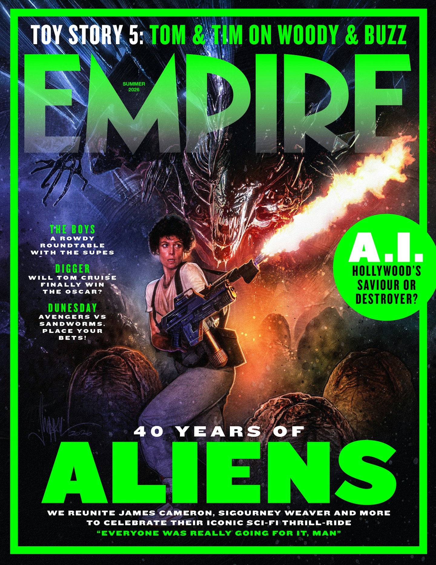 Empire's Aliens 40th anniversary cover