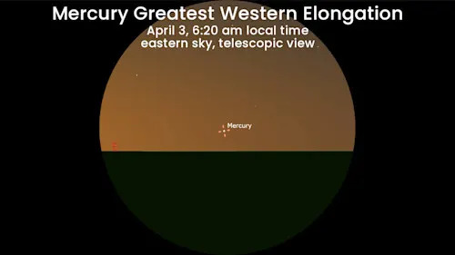 Apr 3 2026 - Mercury Predawn Sky - Stellarium