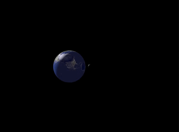 Newly-discovered asteroid 2026 HZ4 approached closer than our geostationary satellites (35000km) 2 days ago. It is 2-7 meters wide. Animation by ‪Tony Dunn‬