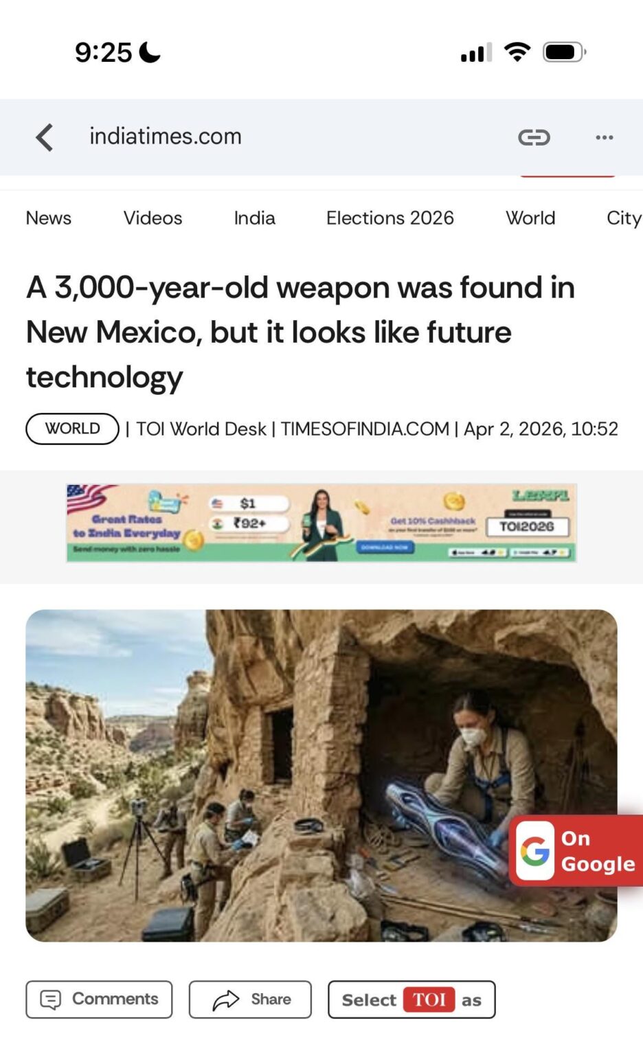 Any truth to this, turned up in my Google feed.