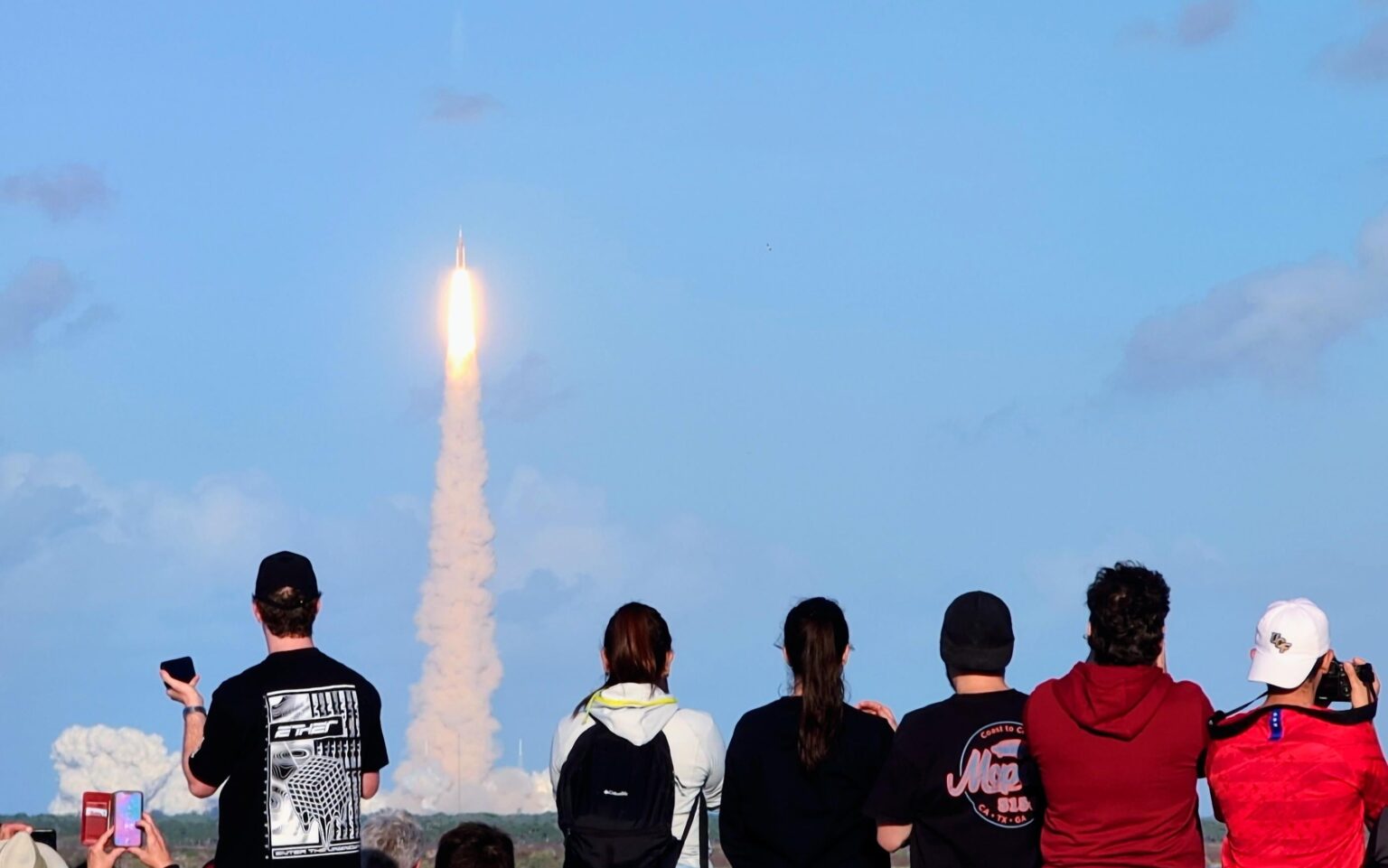 Artemis II Launch - A. Max Brewer Bridge, Titusville, FL [OC]