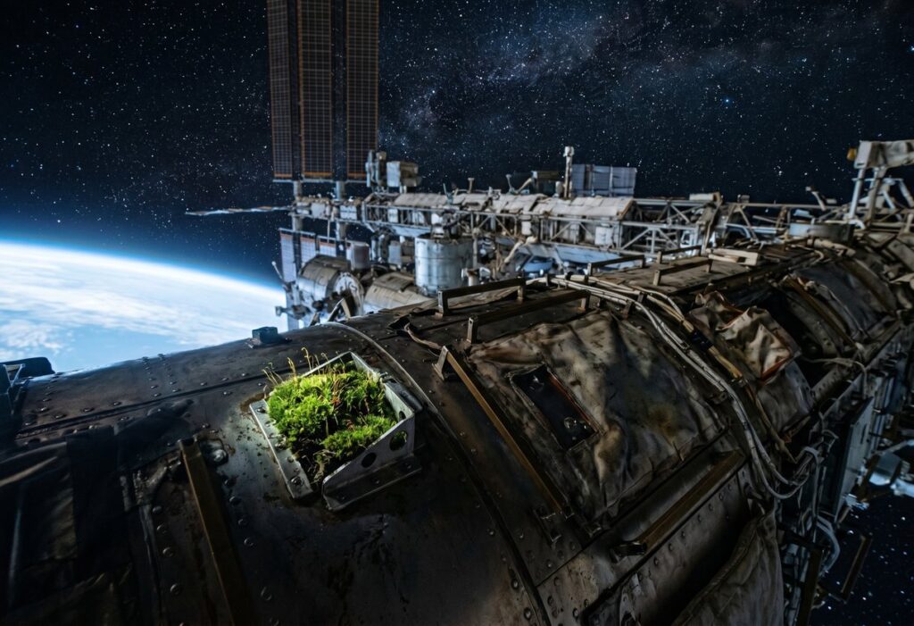ISS moss hull greening worlds