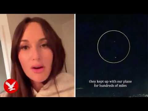 Country star posts video of ‘UFOs’ tracking her jet