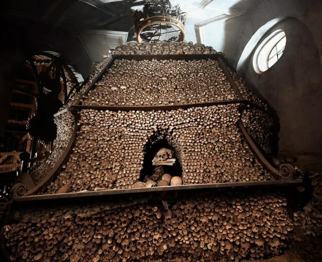 Wikipedia gives little to no detail on why cathedrals made of 1000s of human skeletons were constructed