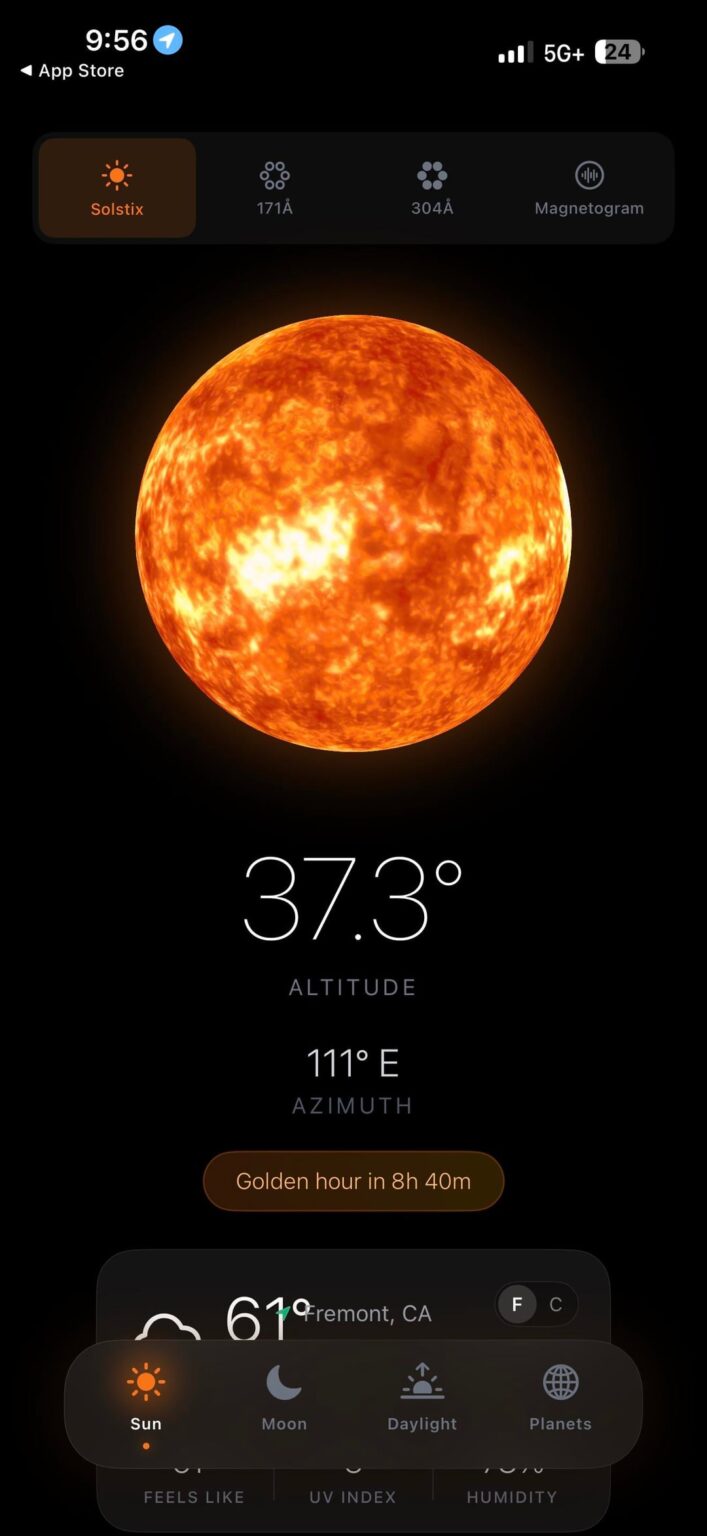 Major update to Solstix v3.0 the free astronomy app.