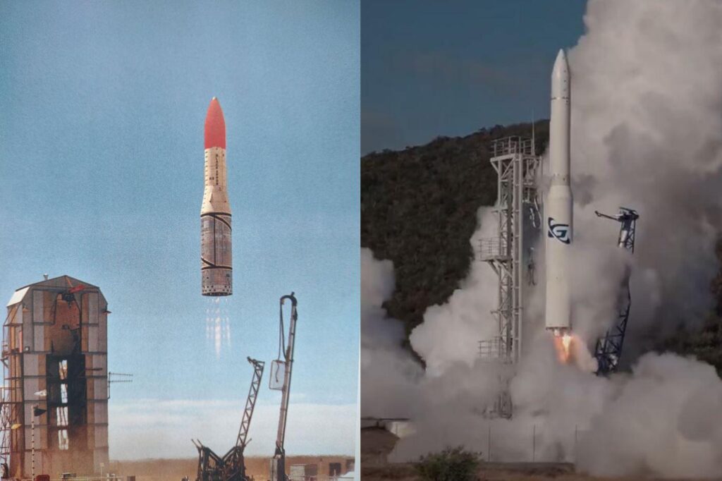 54 years apart, the two most recent orbital launch attempts from Australian soil