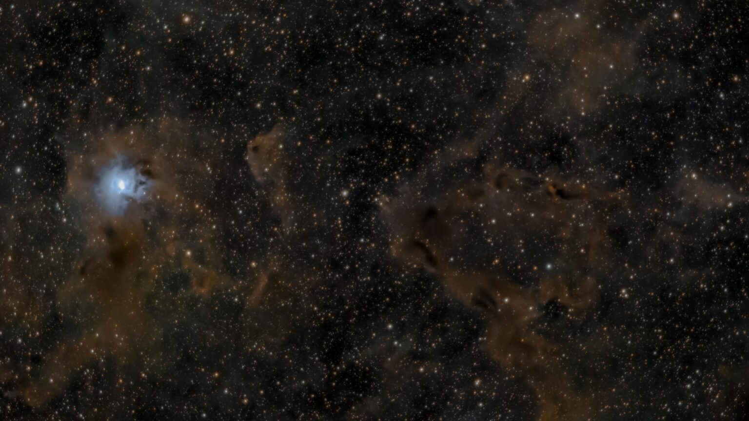 Iris and Dark Scorpion Nebulae