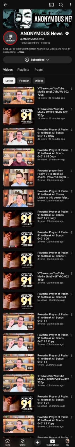 What exactly is happening to Anonymous News on YouTube?