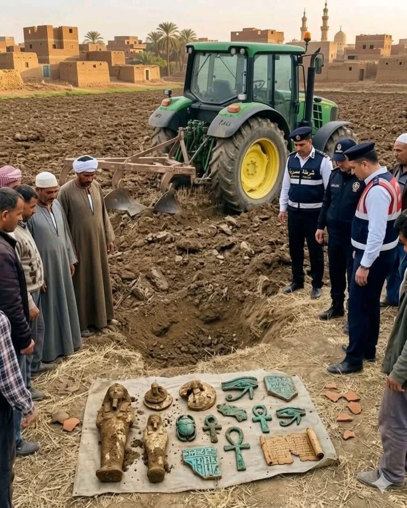 While plowing the field, this 'usual' thing appeared