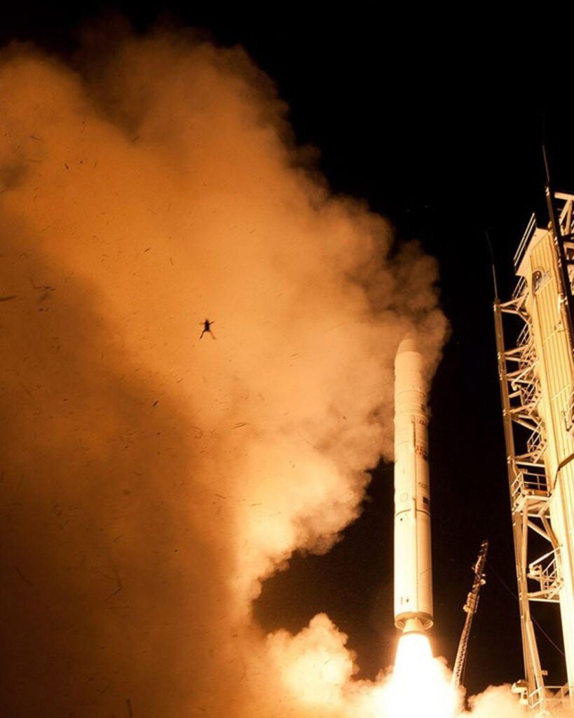 Frog spotted during rocket launch