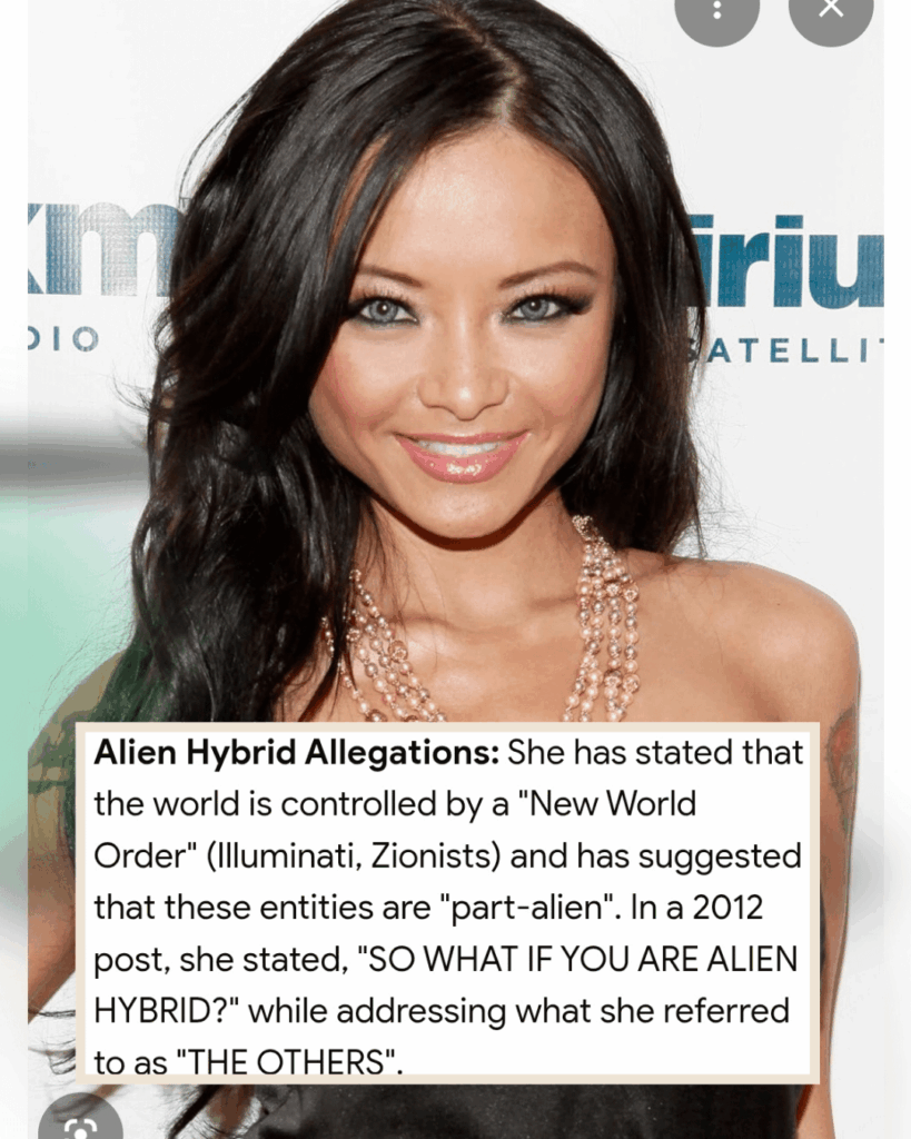Serious: with all this talk about a secret alien hybrid breeding program, all of a sudden Tila Tequila's claims make perfect sense