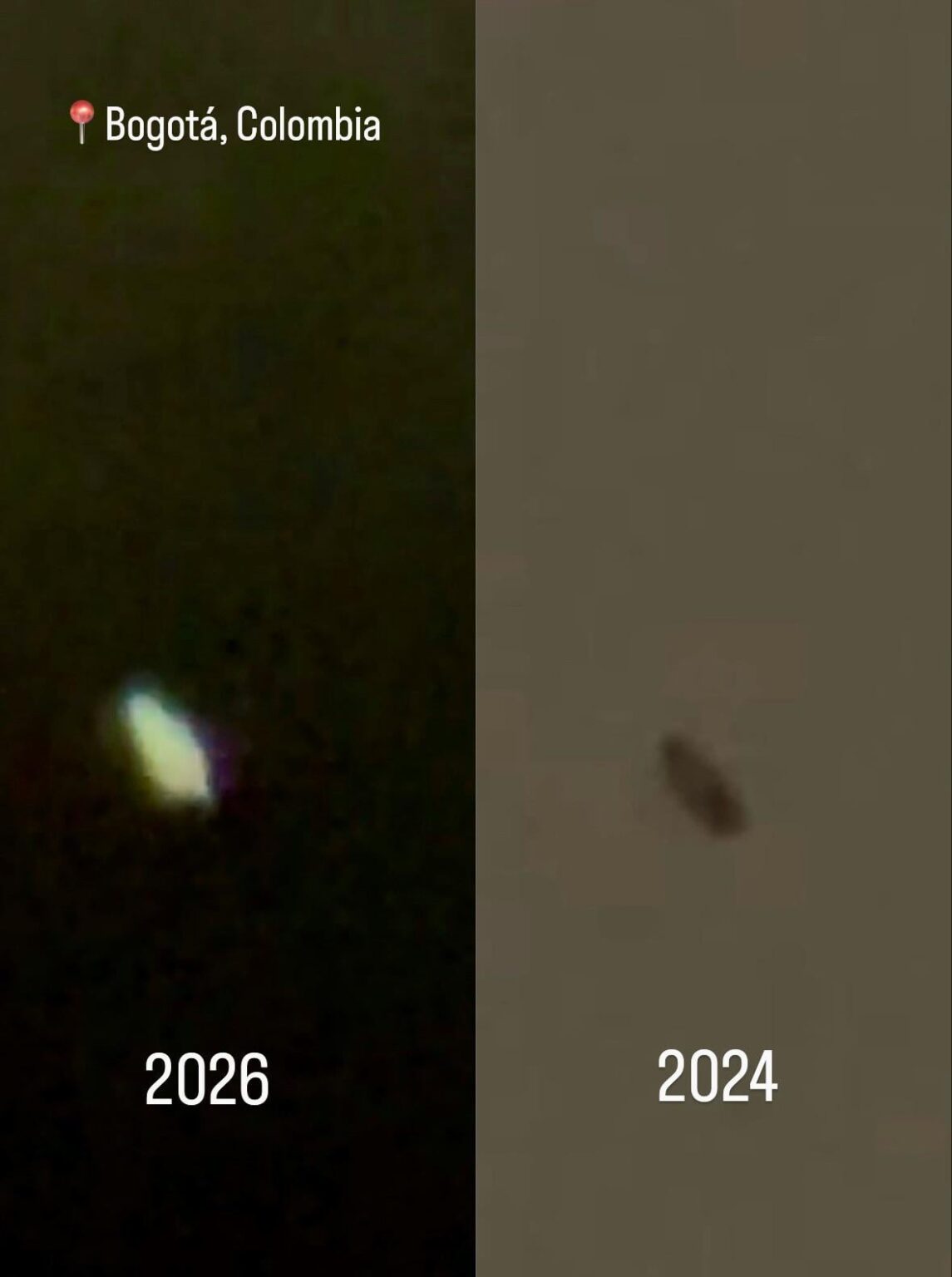 UAP sighting in Bogotá correlation