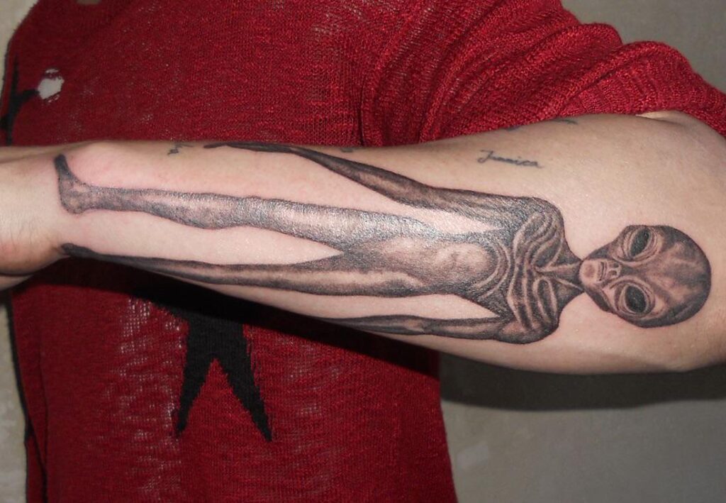 Had a bad week - got an alien tattoo lol.