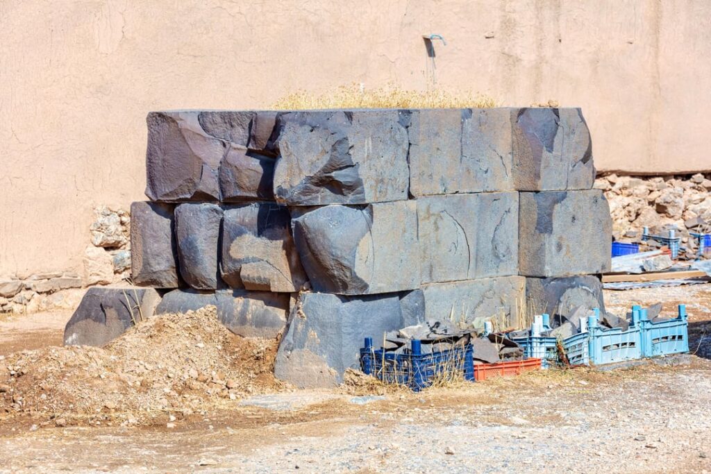 Ancient Urartian Ayanis Castle near the city of Van in eastern Türkiye