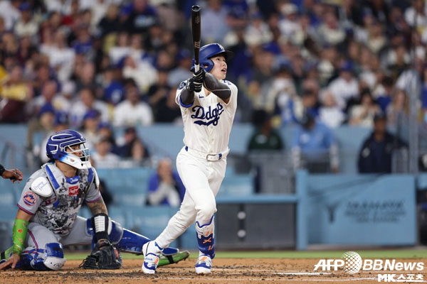 Kim Hye-sung scored his first home run of the season. Photo (Los Angeles, USA) = ⓒAFP BBNews = News1