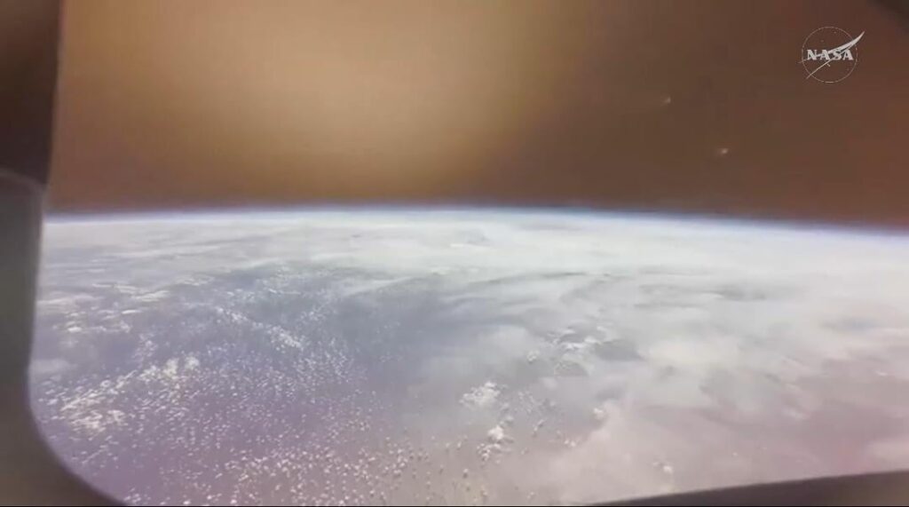 Last view from Integrity before the 6 minute blackout.