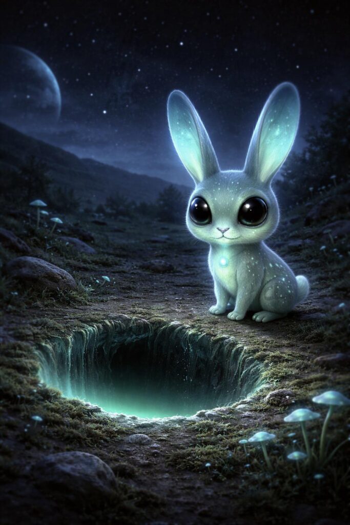 Picture ai made me for the cover of my alien rabbit hole playlist of podcasts