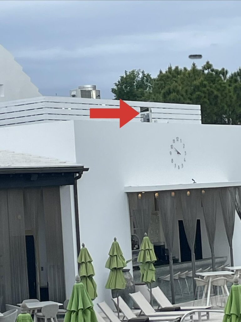 Rectangular dark grey UAP over Alys Beach FL