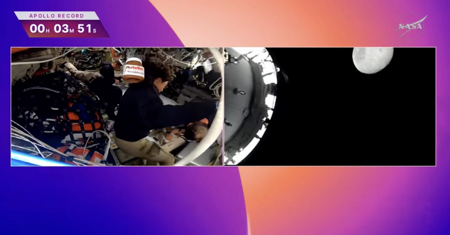 Floating Nutella on Artemis II