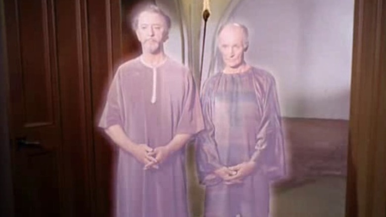 Ayelborne (John Abbott) and Claymare (Peter Brocco) transform into pure energy in Star Trek: The Original Series