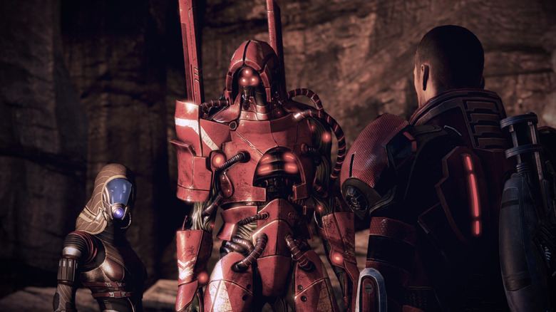 Mass Effect 3 - Shepard with Admiral Raan and Geth leader