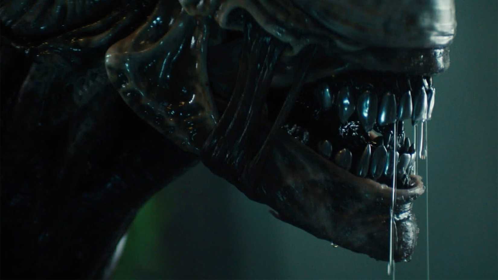 The Xenomorph in Alien Earth dripping from its teeth.
