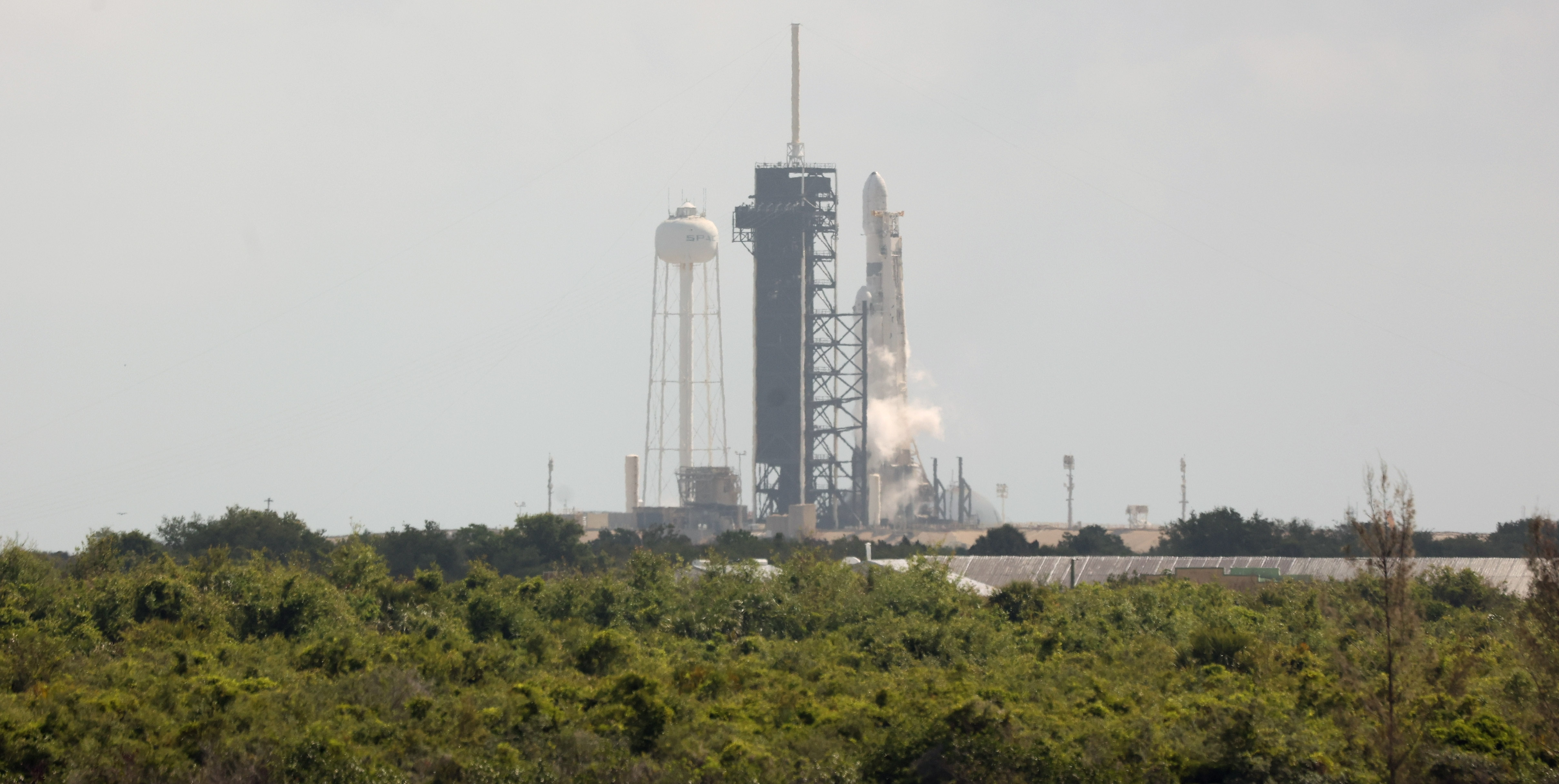 SpaceX Falcon Heavy on the ViaSat-3 F3 mission at Kennedy...