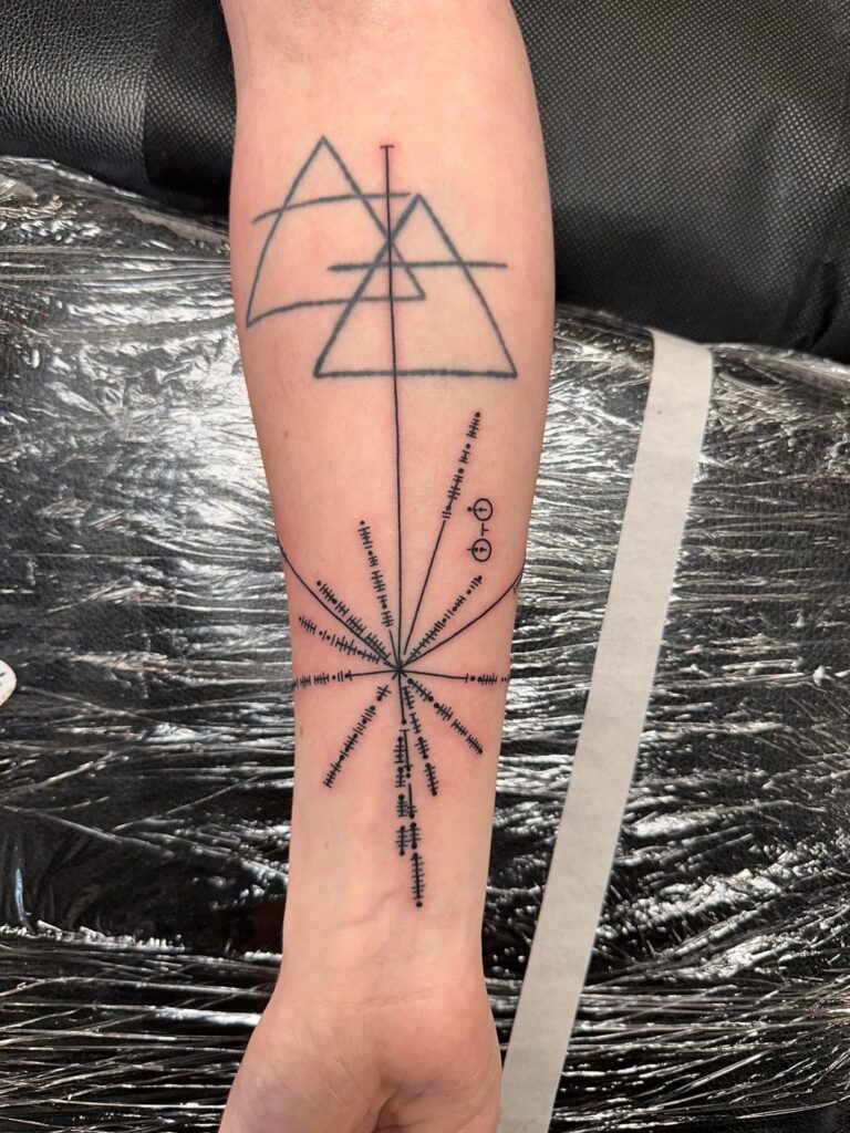 Pulsar Map Tattoo